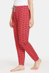 Rosaline Rural Charm Knit Cotton Pyjama - Flame Scarlet — thumbnail 2